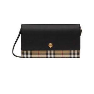 Burberry Vintage Check Wallet on Strap